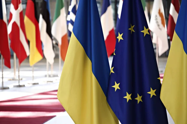 Саміт Україна-ЄС, Брюссель — стокове фото