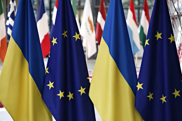 Toppmöte mellan EU och Ukraina, Bryssel — Stockfoto