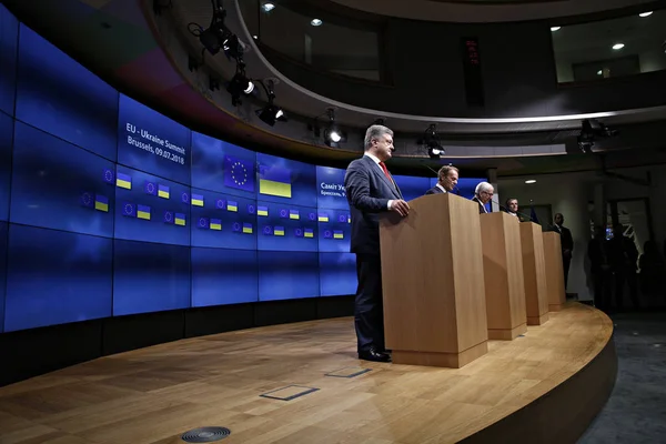 EU – Ukrajna csúcstalálkozó, Brüsszel — Stock Fotó