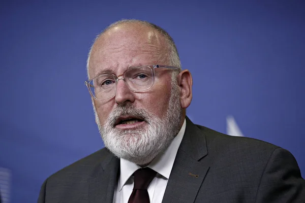 Comisario de la UE Frans Timmermans, Bruselas — Foto de Stock