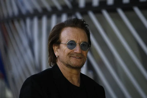 Bono banda irlandesa U2 cantante y co-fundador de la campaña One Bon — Foto de Stock