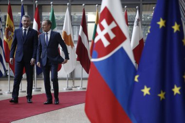 Slovakya Başbakanı Peter Pellegrini Ab Konseyi, Brusse'yi ziyaret etti