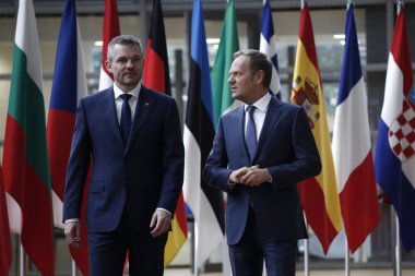Slovakya Başbakanı Peter Pellegrini Ab Konseyi, Brusse'yi ziyaret etti