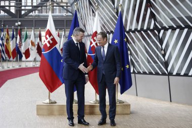 Slovakya Başbakanı Peter Pellegrini Ab Konseyi, Brusse'yi ziyaret etti