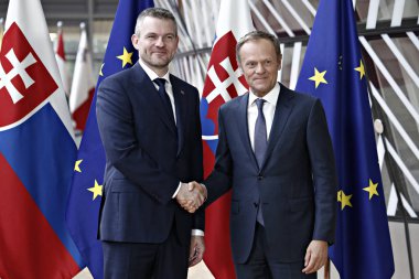 Slovakya Başbakanı Peter Pellegrini Ab Konseyi, Brusse'yi ziyaret etti