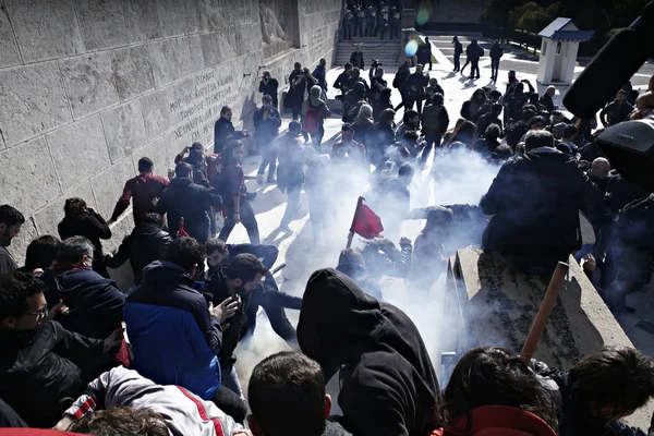 Yunanistan - Ekonomi - Emek - Protesto - Grev — Stok fotoğraf