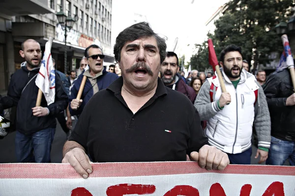 GRECIA - ECONOMÍA - TRABAJO - PROTESTA —  Fotos de Stock