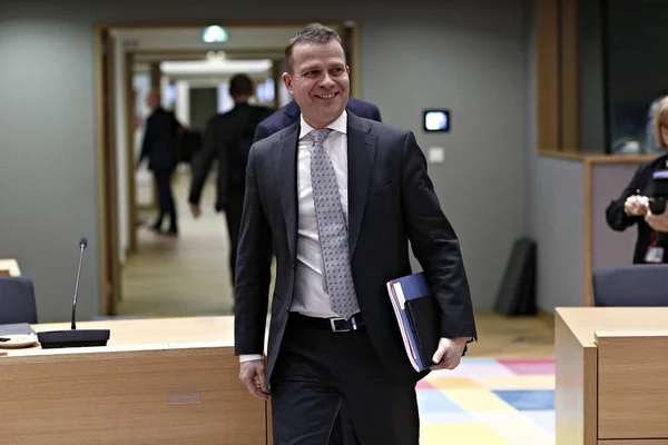 Ministros de Hacienda del Eurogrupo reunidos en el Consejo Europeo de B — Foto de Stock