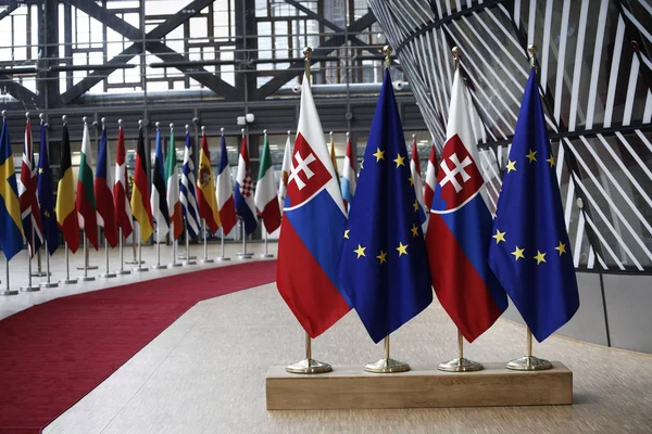 Slowakischer Ministerpräsident peter pellegrini besucht EU-Rat, brusse — Stockfoto
