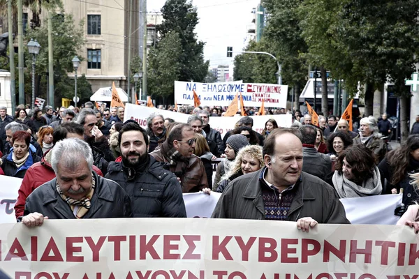 Греція-політика-економіка-Strike — стокове фото