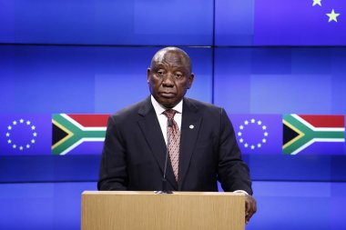 Brüksel'de Avrupa-Güney Afrika zirvesi sonuçları yla ilgili basın toplantısı, 