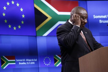 Brüksel'de Avrupa-Güney Afrika zirvesi sonuçları yla ilgili basın toplantısı, 