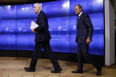 Avrupa Birliği'nde Brexit geri çekilme anlaşması taslağı teslim 