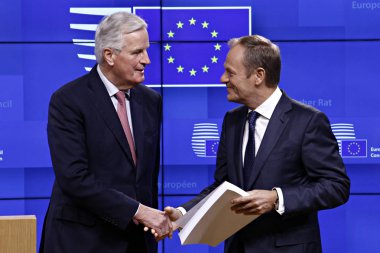 Avrupa Birliği'nde Brexit geri çekilme anlaşması taslağı teslim 