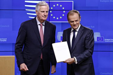 Avrupa Birliği'nde Brexit geri çekilme anlaşması taslağı teslim 