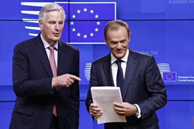 Avrupa Birliği'nde Brexit geri çekilme anlaşması taslağı teslim 