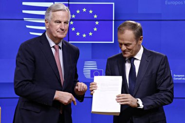 Avrupa Birliği'nde Brexit geri çekilme anlaşması taslağı teslim 