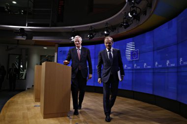 Avrupa Birliği'nde Brexit geri çekilme anlaşması taslağı teslim 