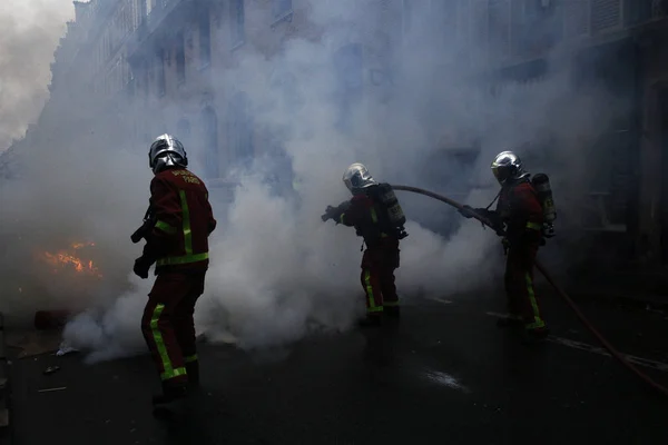 Protesta de chalecos amarillos en París, Francia —  Fotos de Stock