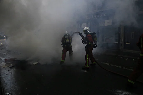 Protesta de chalecos amarillos en París, Francia —  Fotos de Stock