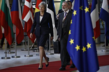 Theresa May - Ab Konseyi. Brüksel, Belçika