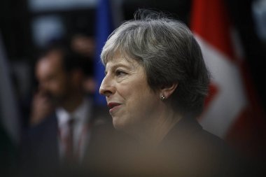 Theresa May - Ab Konseyi. Brüksel, Belçika