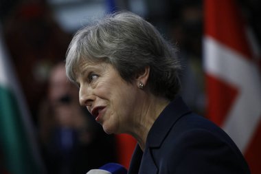 Theresa May - Ab Konseyi. Brüksel, Belçika