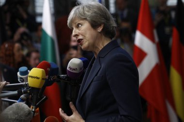 Theresa May - Ab Konseyi. Brüksel, Belçika