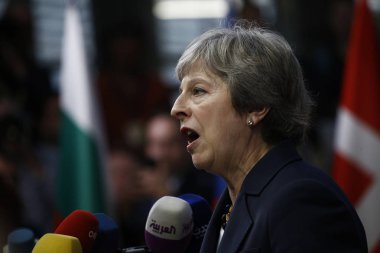 Theresa May - Ab Konseyi. Brüksel, Belçika