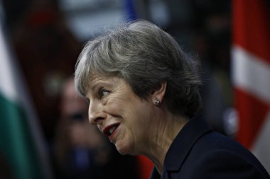 Theresa May - Ab Konseyi. Brüksel, Belçika