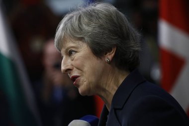 Theresa May - Ab Konseyi. Brüksel, Belçika
