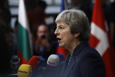 Theresa May - Ab Konseyi. Brüksel, Belçika