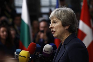 Theresa May - Ab Konseyi. Brüksel, Belçika