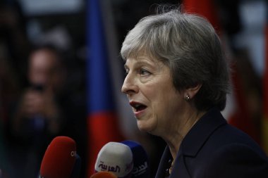 Theresa May - Ab Konseyi. Brüksel, Belçika
