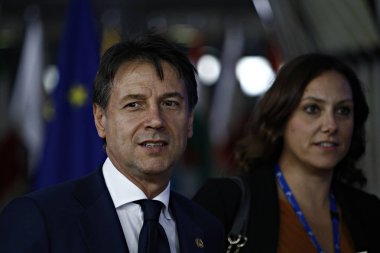 İtalya Başbakanı Giuseppe Conte - Avrupa Birliği Konseyi. Brüksel, B