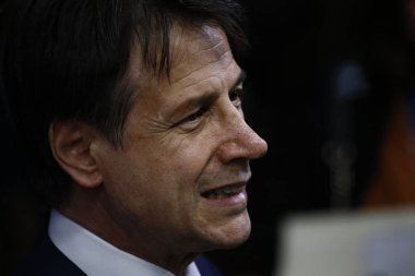 İtalya Başbakanı Giuseppe Conte - Avrupa Birliği Konseyi. Brüksel, B