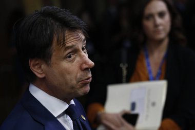 İtalya Başbakanı Giuseppe Conte - Avrupa Birliği Konseyi. Brüksel, B