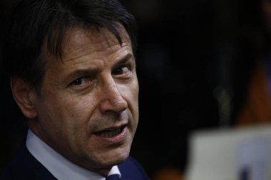 İtalya Başbakanı Giuseppe Conte - Avrupa Birliği Konseyi. Brüksel, B