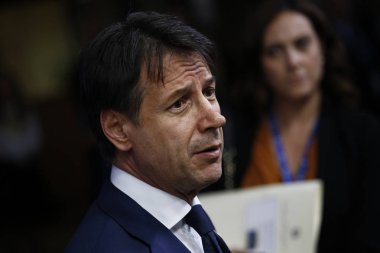 İtalya Başbakanı Giuseppe Conte - Avrupa Birliği Konseyi. Brüksel, B