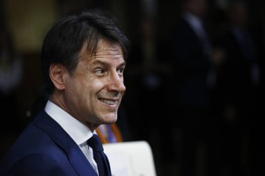 İtalya Başbakanı Giuseppe Conte - Avrupa Birliği Konseyi. Brüksel, B