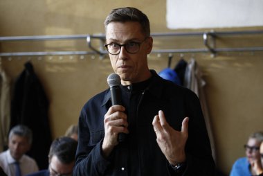 Alexander Stubb - basın toplantısı. Brüksel, Belçika