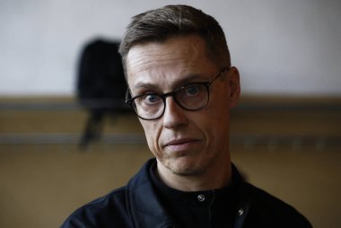 Alexander Stubb - basın toplantısı. Brüksel, Belçika