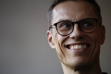 Alexander Stubb - basın toplantısı. Brüksel, Belçika