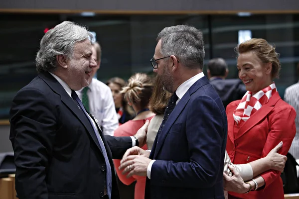 Reunión de ministros de Asuntos Exteriores de la Unión Europea, Bruselas — Foto de Stock