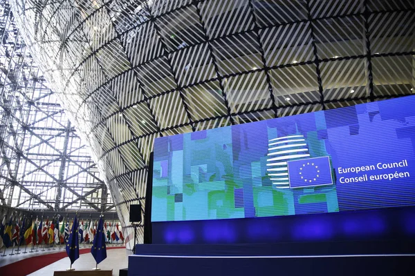 Bryssel Belgien Oct 2018 Inre Bild Rådets Byggnad Toppmötet — Stockfoto