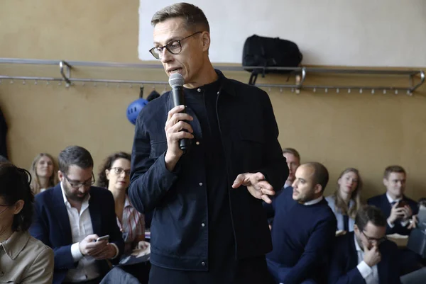 Alexander Stubb - press conference. Brussels, Belgium — Stock Photo, Image