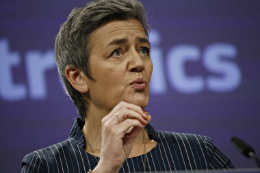 AB Rekabet Komiseri Margrethe Vestager bir p adresleri