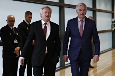David Davis - Michel Barnier, Brüksel 
