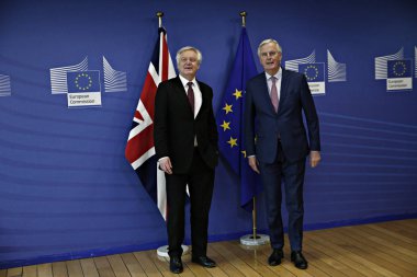 David Davis - Michel Barnier, Brüksel 