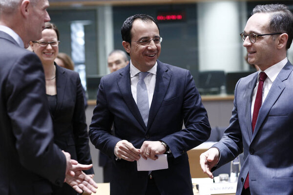 Заседание Совета ЕС по иностранным делам в Брюсселе, Бельг
